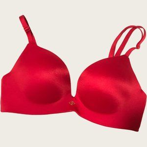 Very Sexy So Obsessed Wireless Push-Up Bra Victoria's Secret Size 32C Red